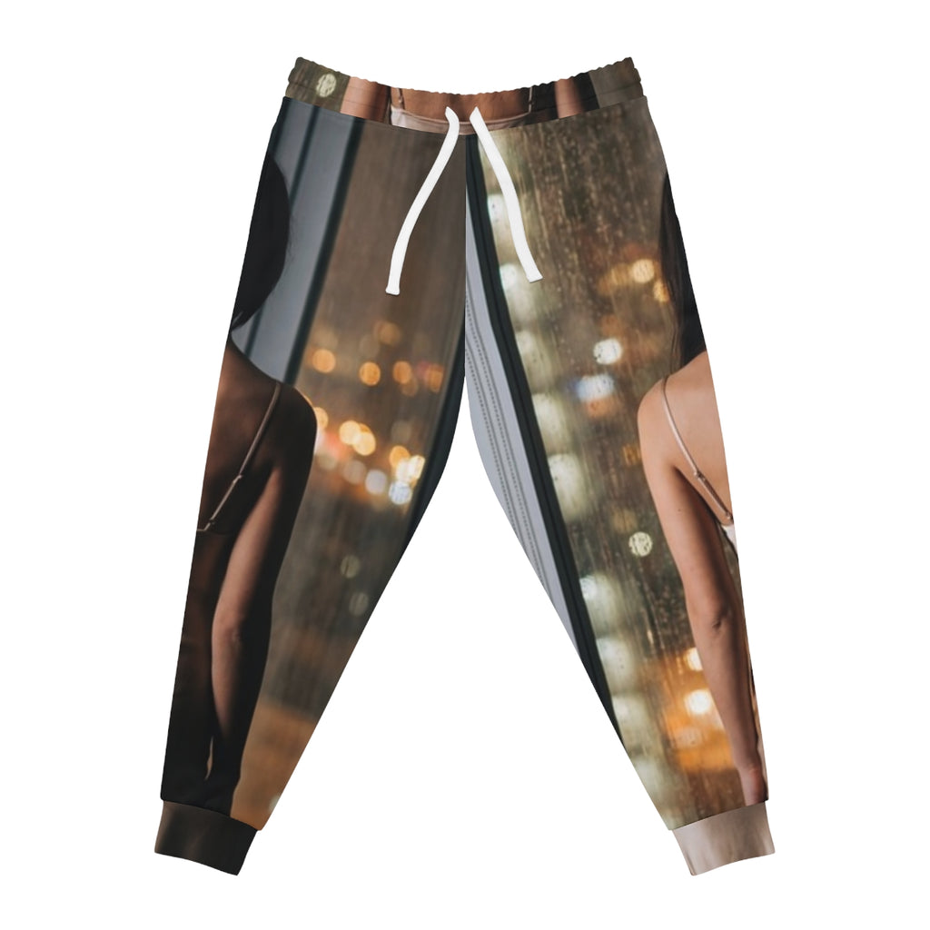 Athletic Joggers - Midnight Golden Reflections | Echovira...