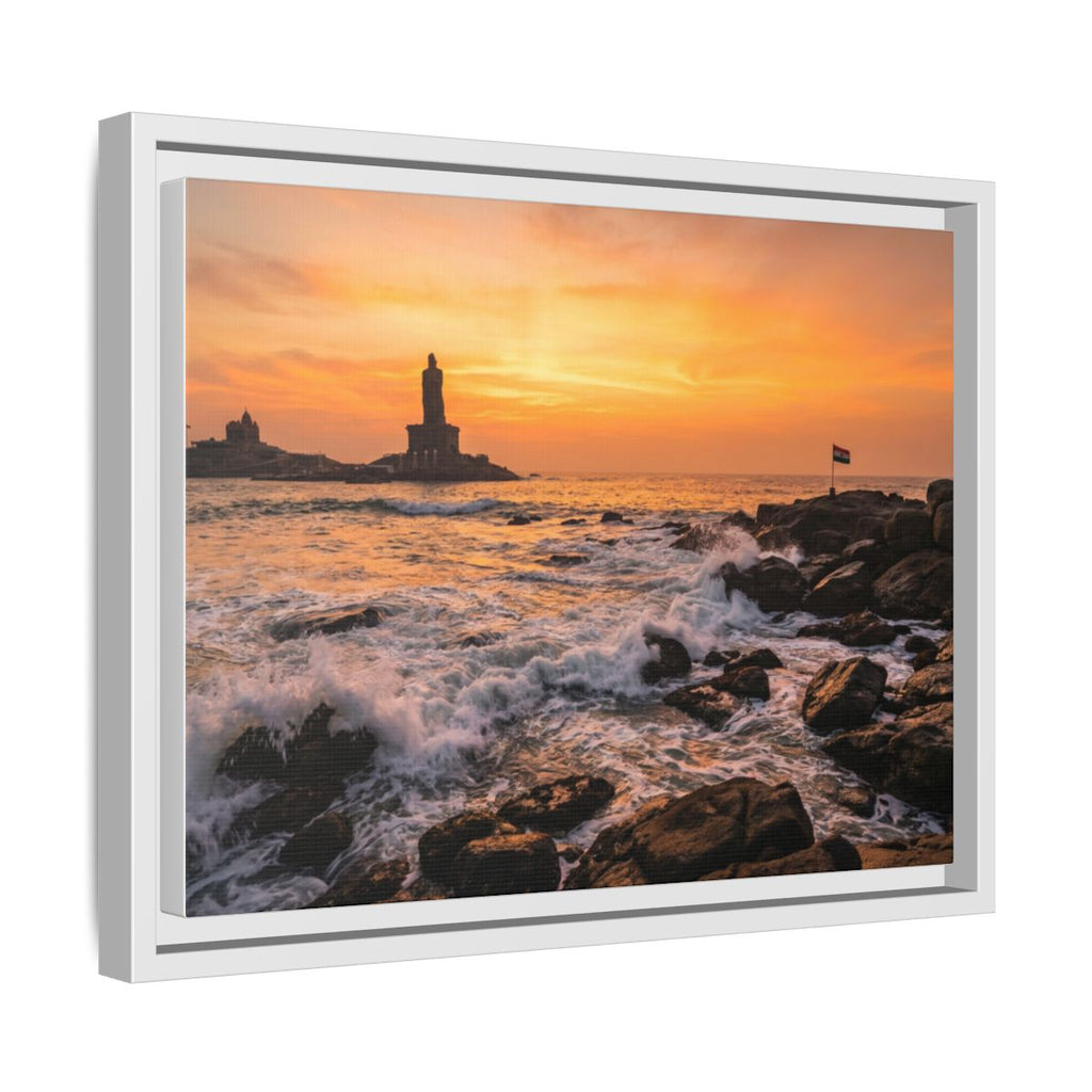 Framed Matte Canvas - Majestic Golden Coast
