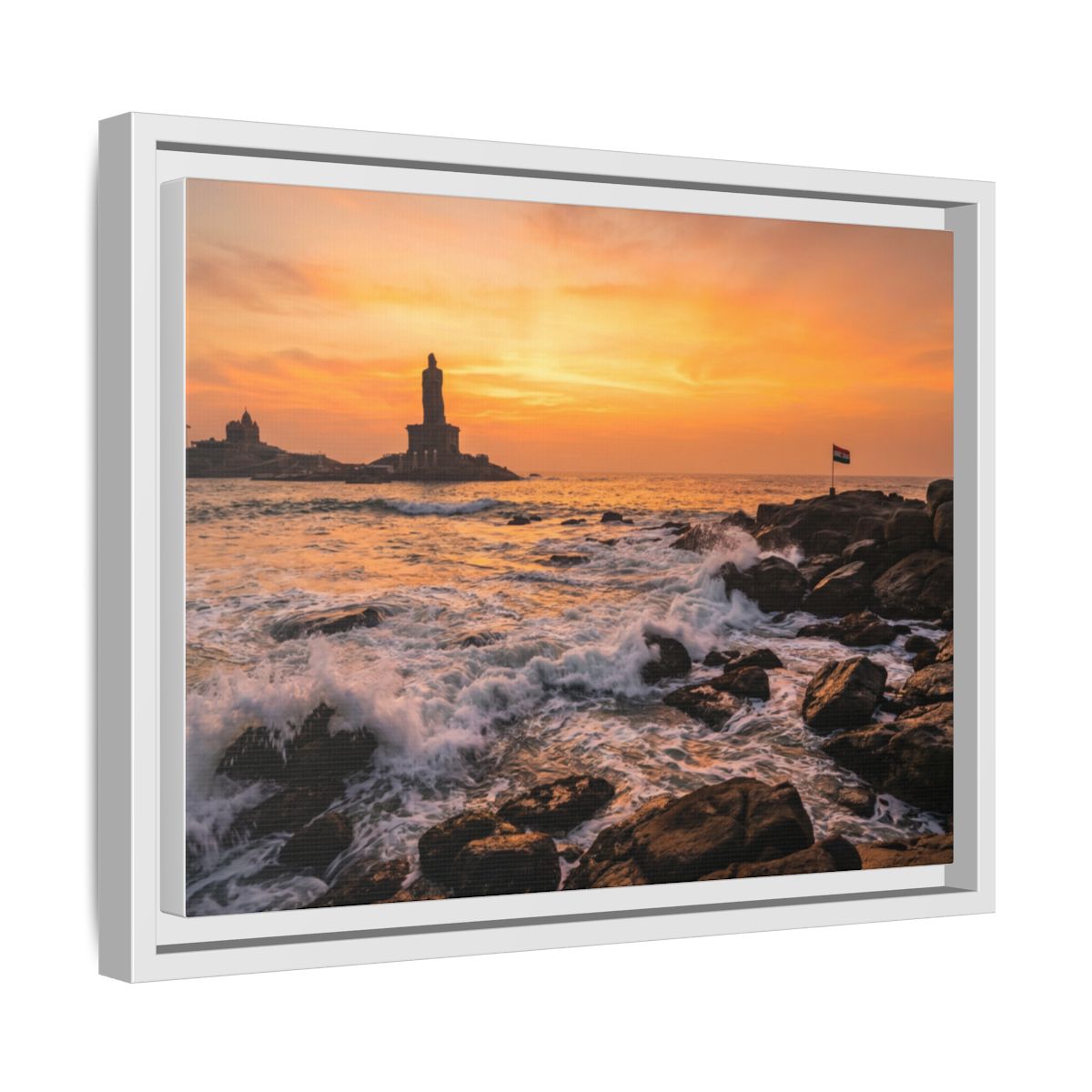 Framed Matte Canvas - Majestic Golden Coast
