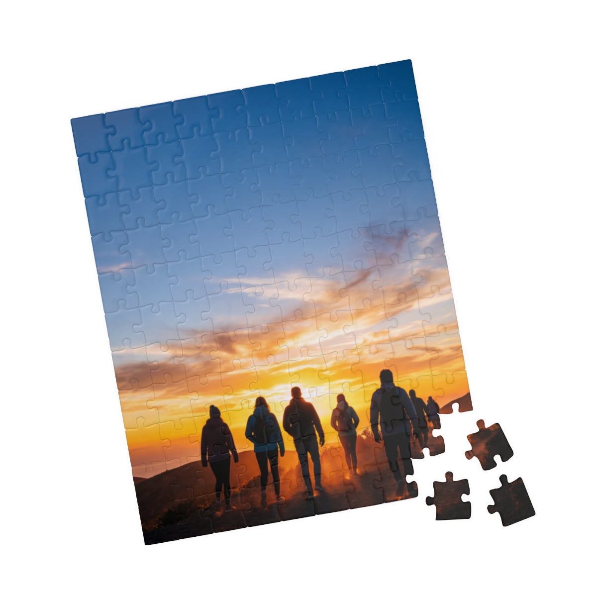 Puzzle - Golden Hiker Dawn