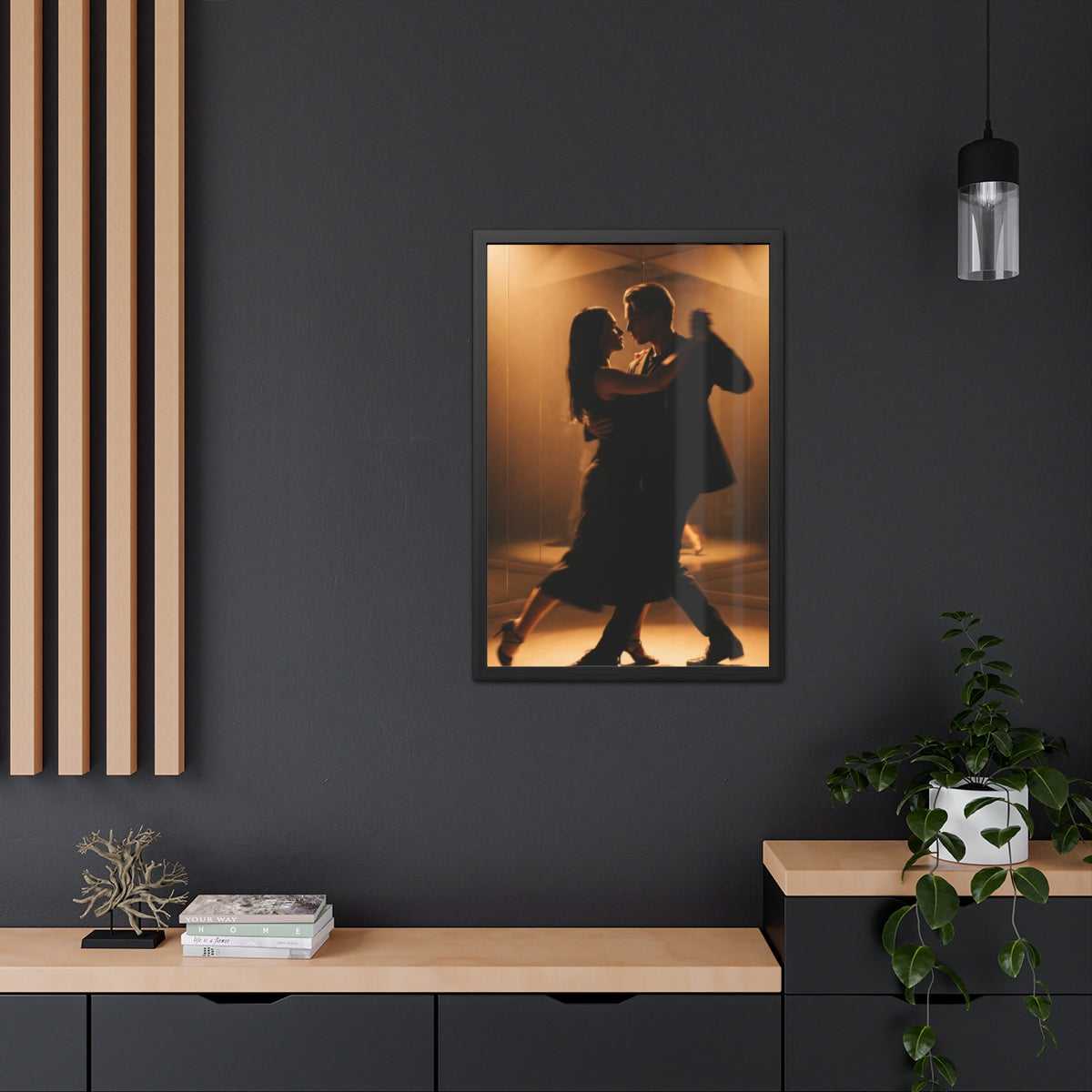 Golden Hour Tango Framed Poster — Portrait (8×12, 9×11... |...