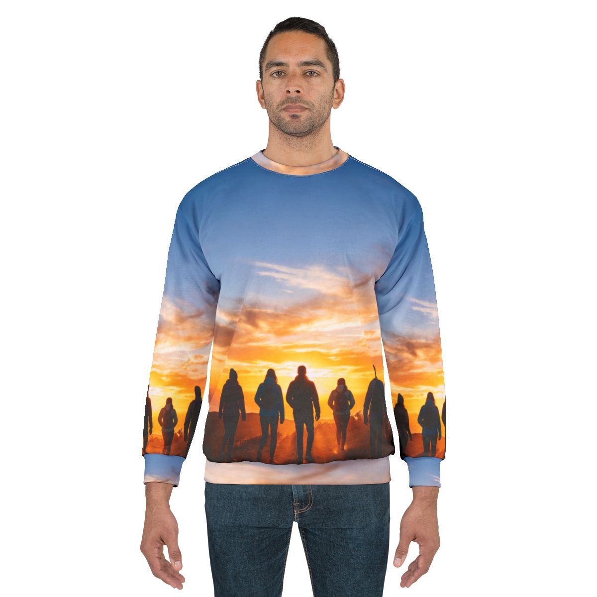 Unisex Sweatshirt - Golden Hiker Dawn