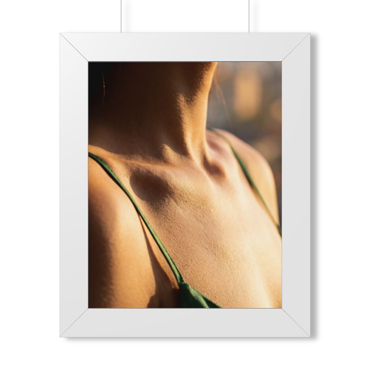 Framed Vertical Poster - Golden Hour Glow - Minimalist... |...