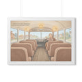 Framed Horizontal Poster - Storybook Bus Ride Whimsical Wall...