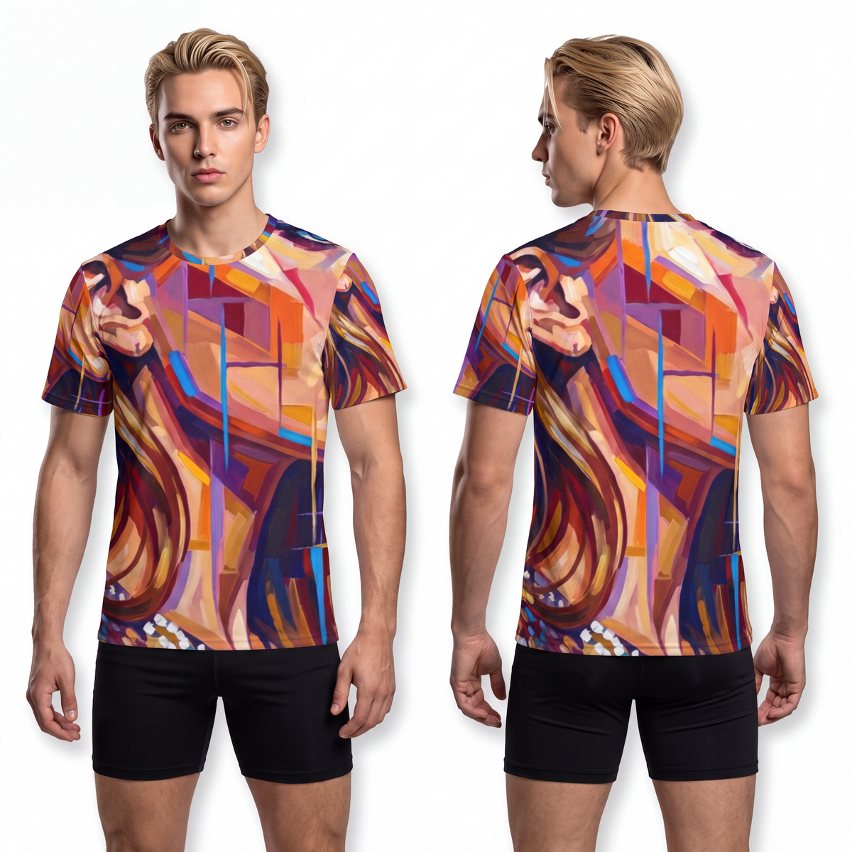 Men's Sports Jersey - Shattered Elegance | Echovira Gallery