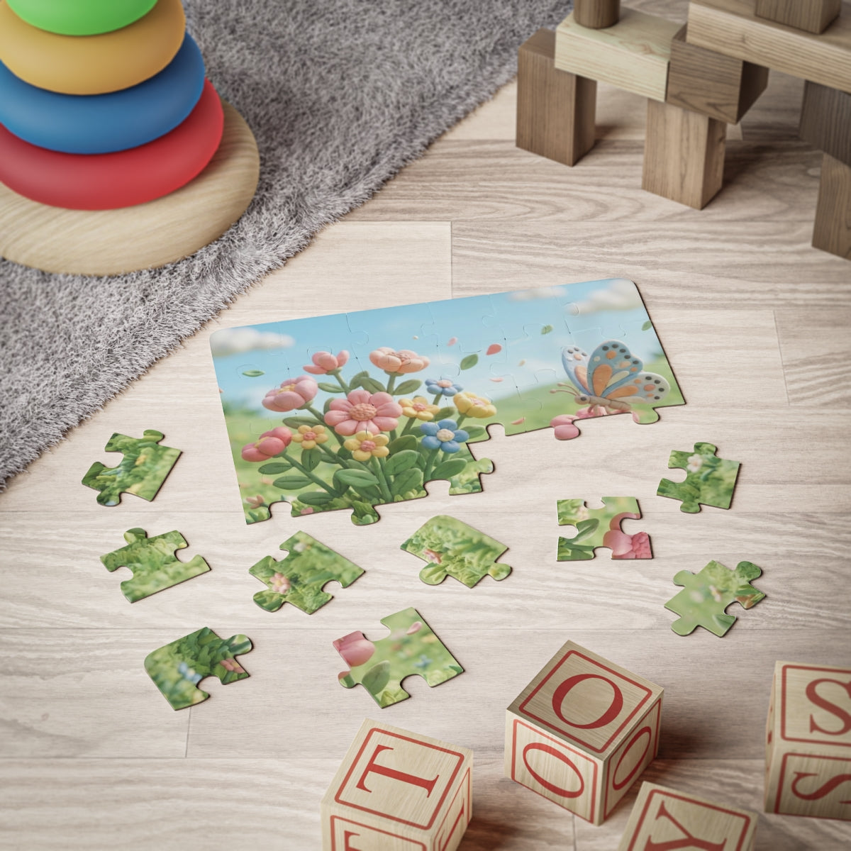 Kids' Puzzle 30-Piece - Meadow Play | Echovira Gallery