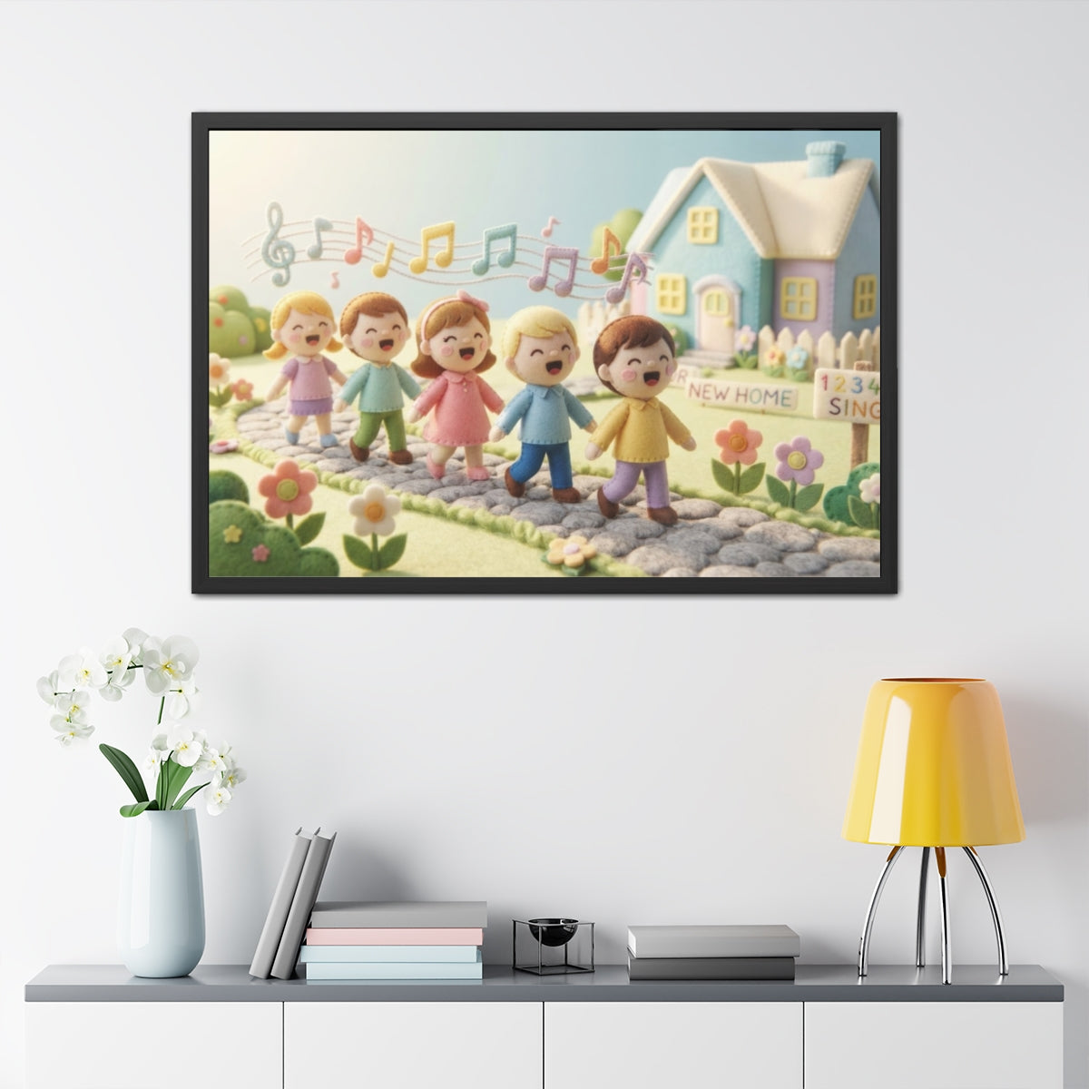 Framed Poster - Melody Lane Journey — Landscape (10×8, 12×8...