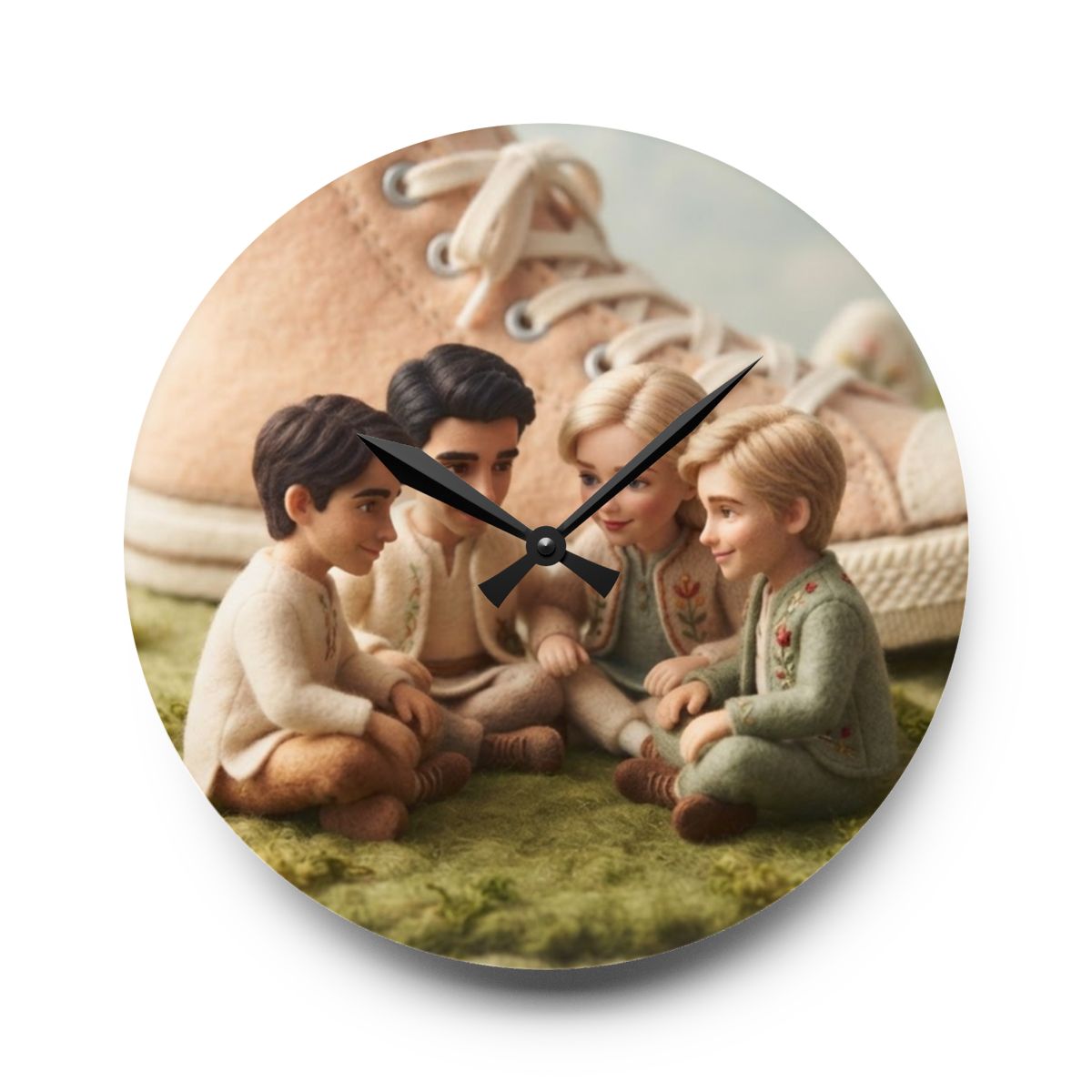 Acrylic Wall Clock - Kindness Path Time | Echovira Gallery