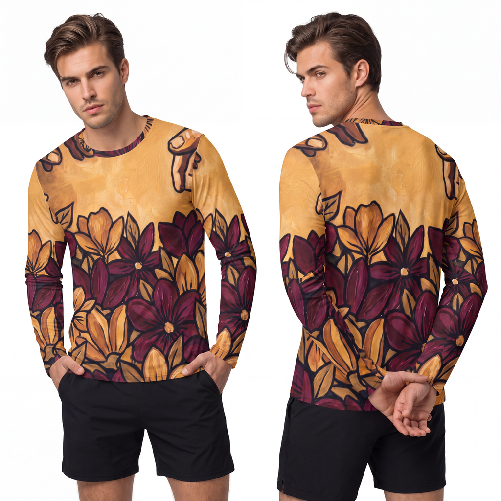 Men's Long Sleeve Shirt - Sacred Touch Wall Art... |...