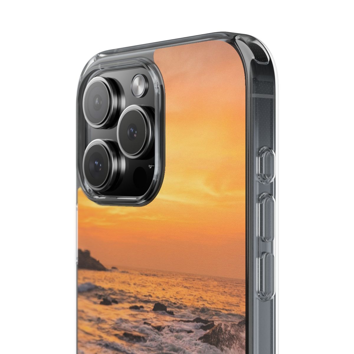 Clear Impact-Resistant Cases - Clear Phone Case - Sunset......