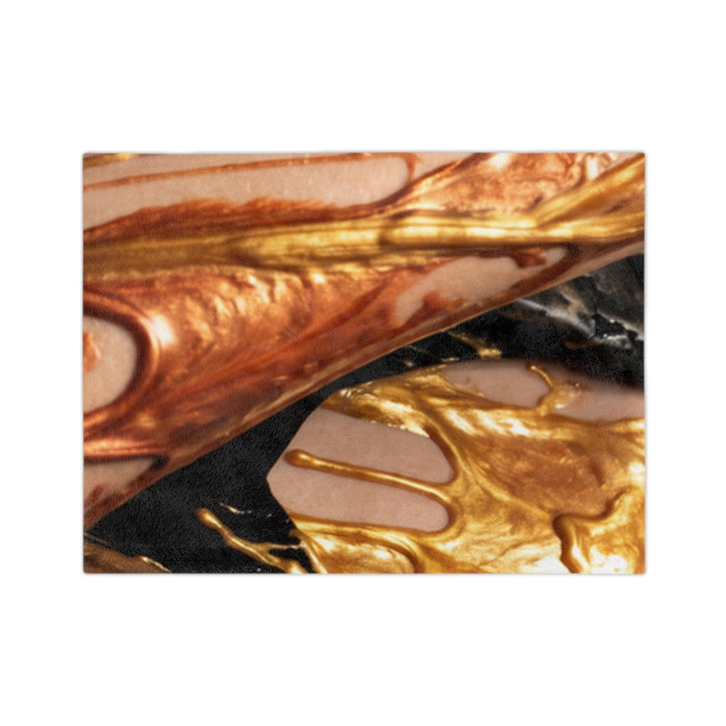 Velveteen Microfiber Blanket - Liquid Gold | Echovira...