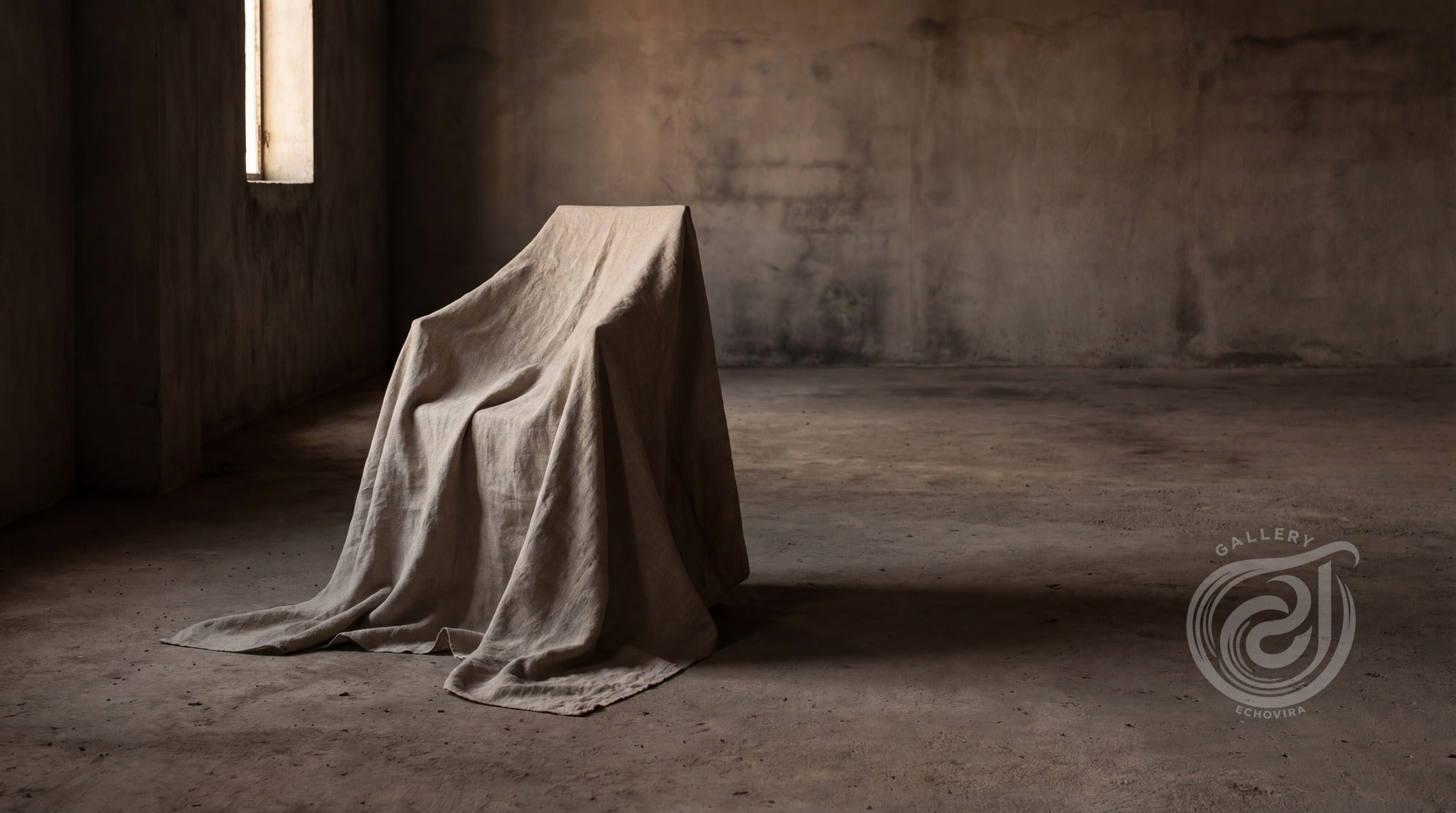 Covered Chair Digital Art - Moody Wabi-Sabi