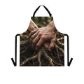 Kitchen Apron with Forest Roots Art