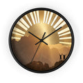 Wall Clock - Golden Summit Horizon | Echovira Gallery