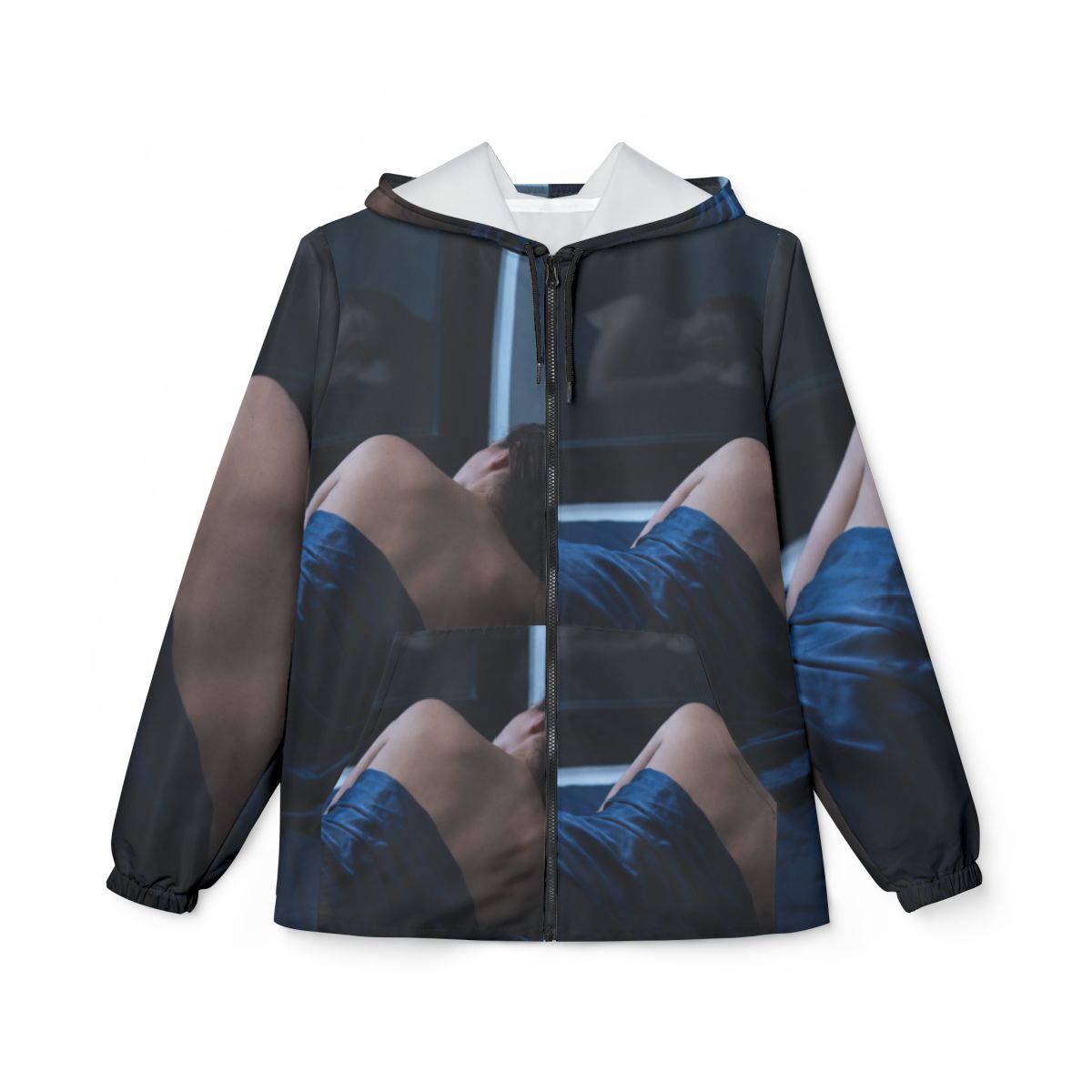 Men's Windbreaker Jacket with Nocturne Window Art