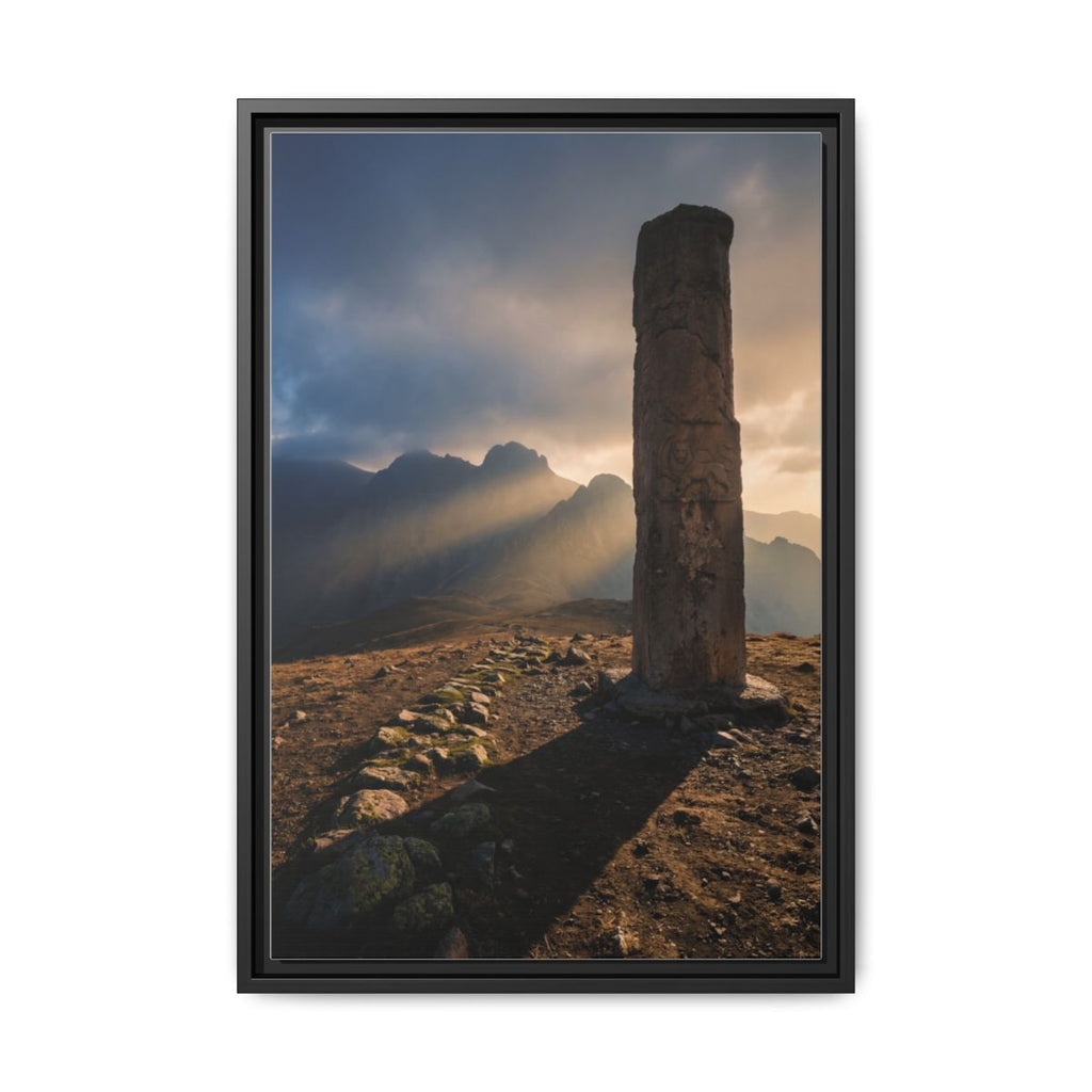 Framed Matte Canvas - Sun Peak