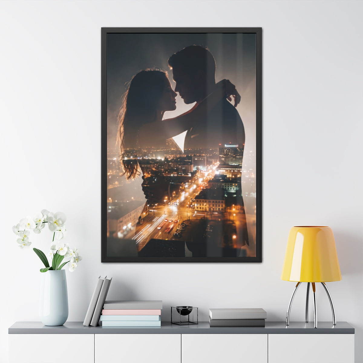 Framed Poster - Metropolitan Lovers Skyline (8×12, 9×11... |...