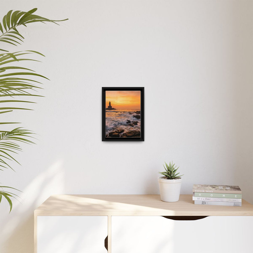 Framed Matte Canvas - Majestic Golden Coast