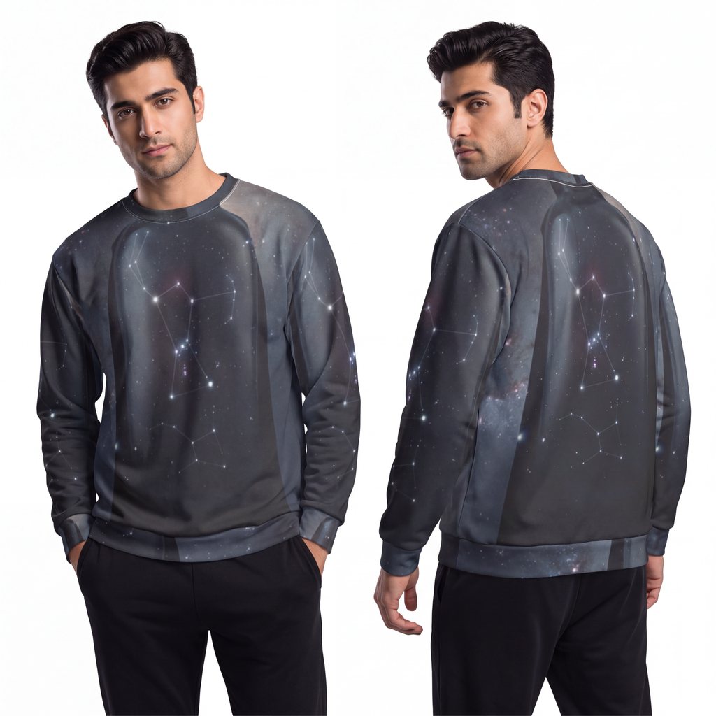 Men's Sweatshirt - Orion Starfield | Echovira Gallery