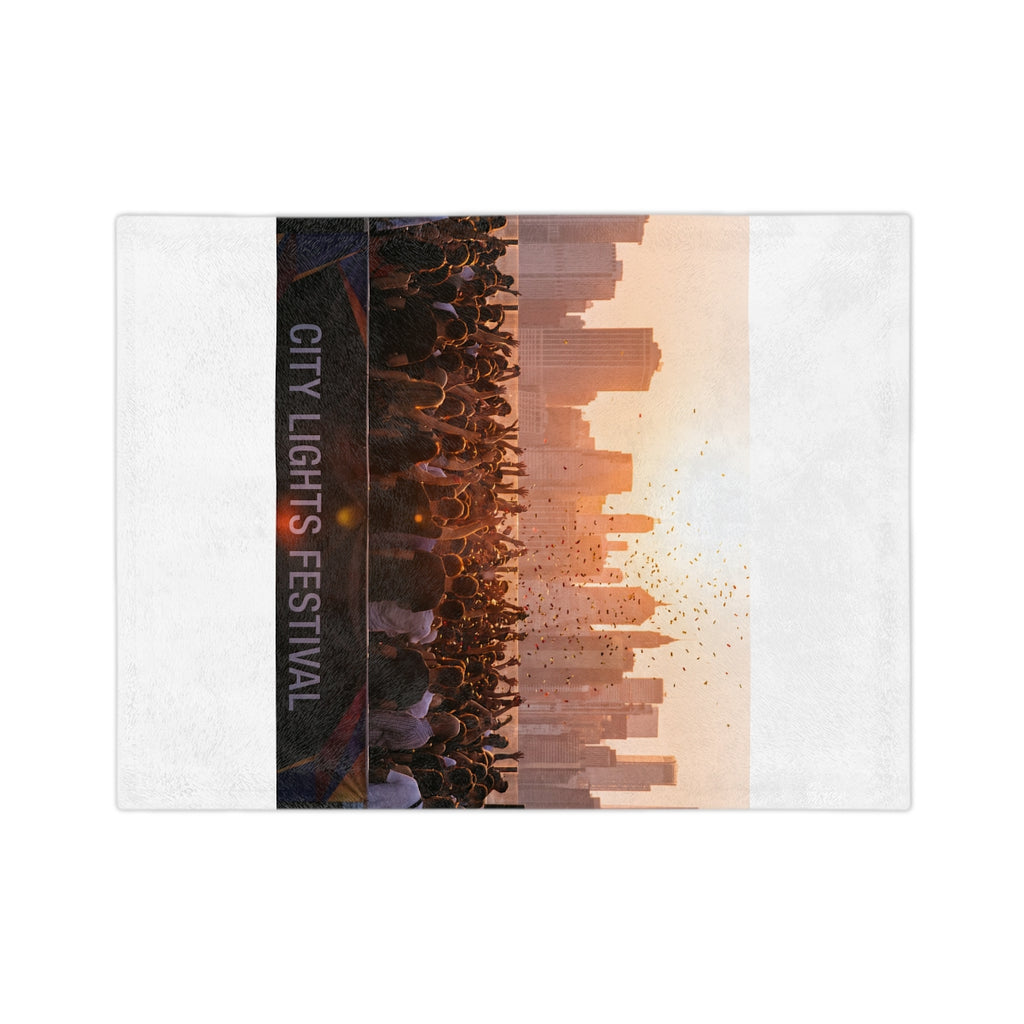 Velveteen Microfiber Blanket - City Lights | Echovira...