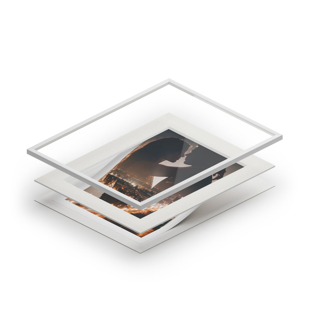 Framed Fine Art Print - Metropolitan Lovers (11×14 & 16×20)...