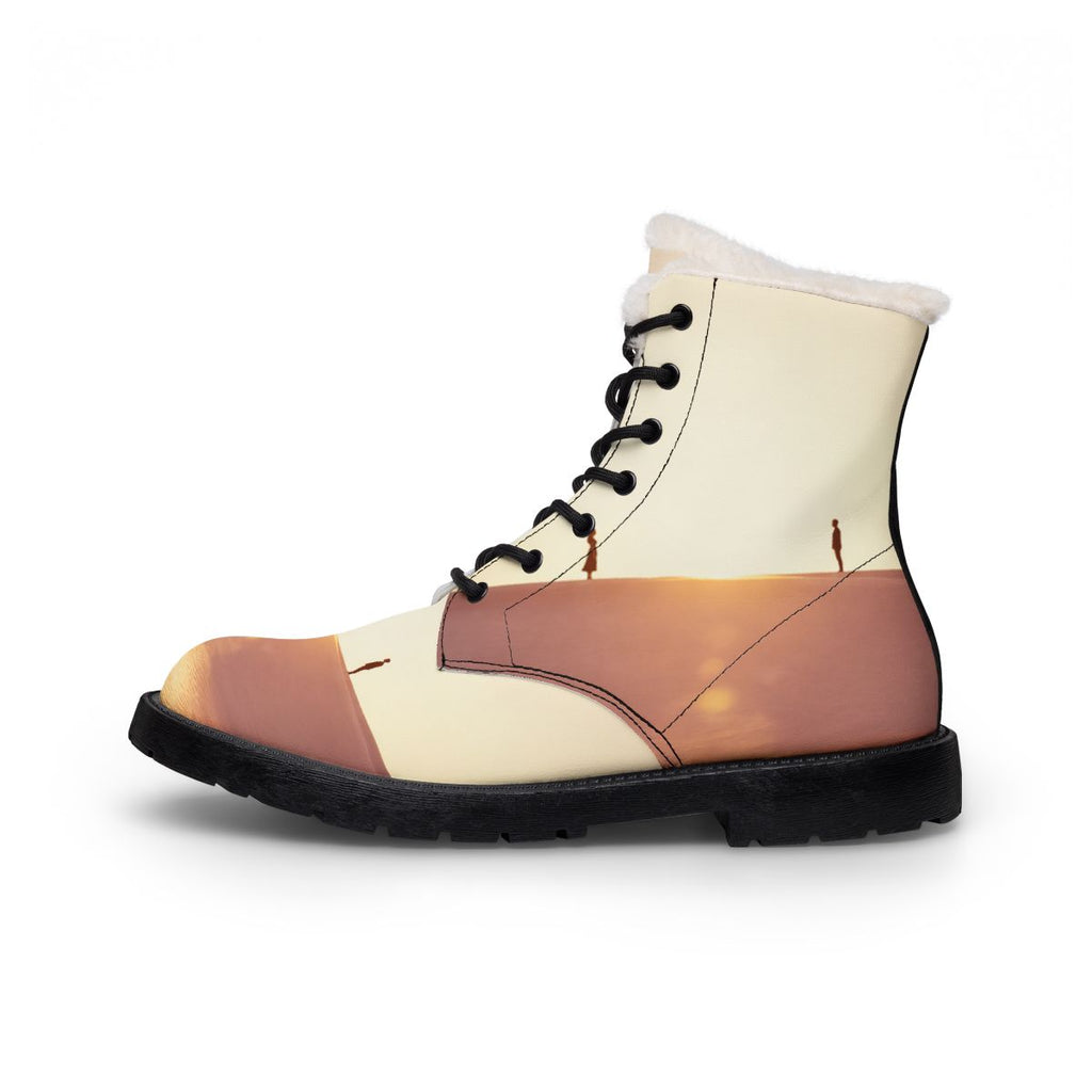 Women's Desert Dune Silhouette Fur Boots