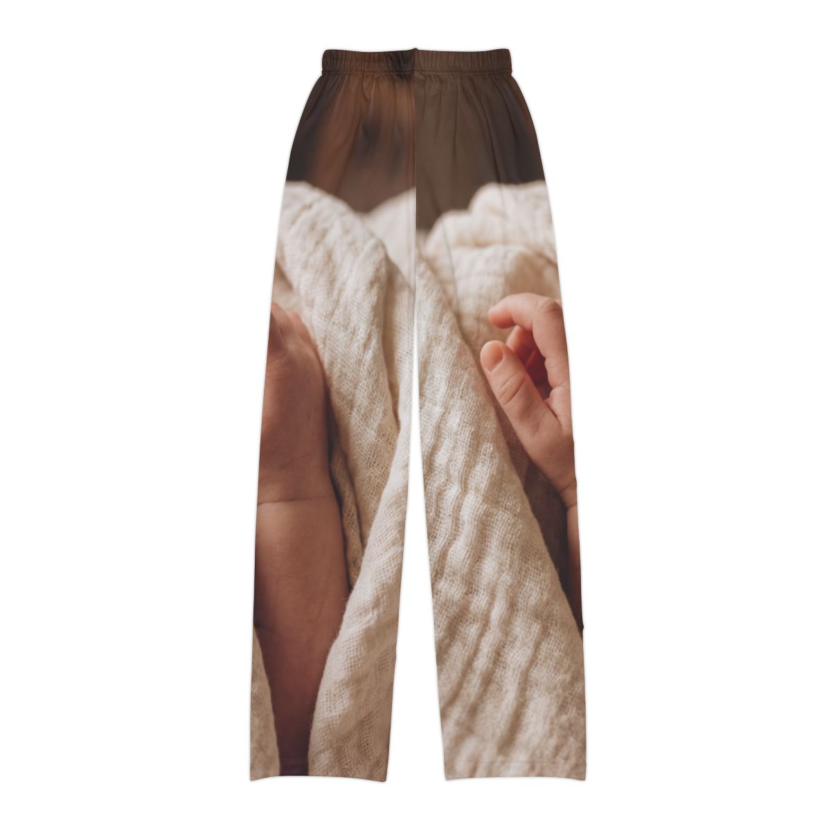 Kids Lounge Pants - Little Wonders Baby Hand - Warm Neutral...