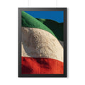 Framed Vertical Poster - Vintage Persian Lion and Sun Flag...