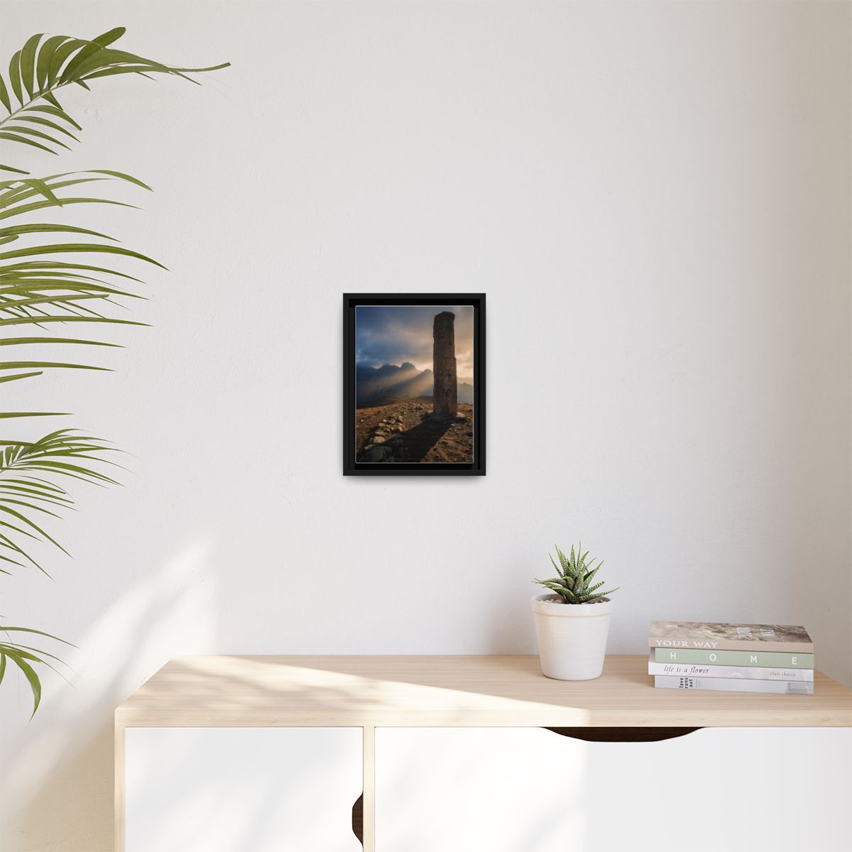Framed Matte Canvas - Sun Peak