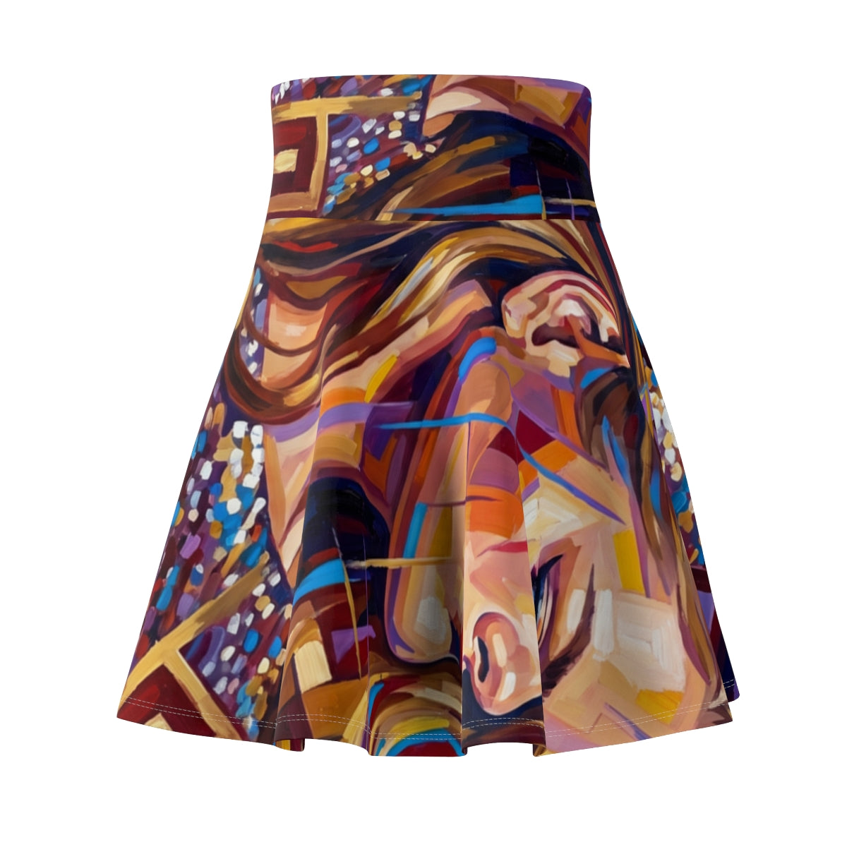 Women's Skater Skirt - Shattered Elegance | Echovira Gallery