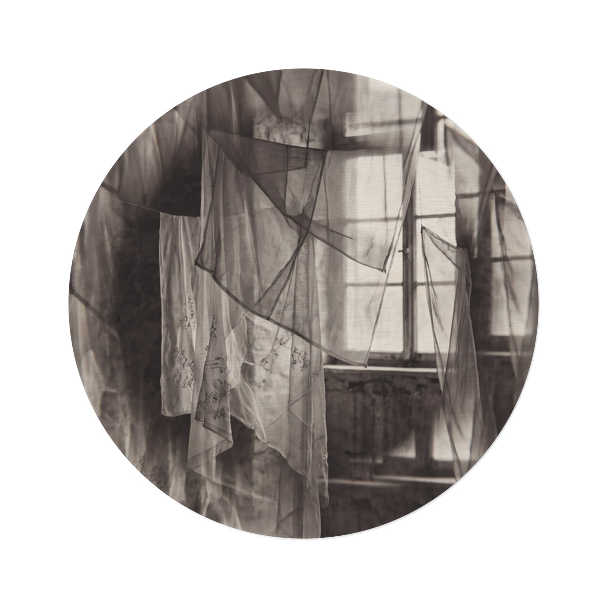 Round Rug - Spectral Veils | Echovira Gallery