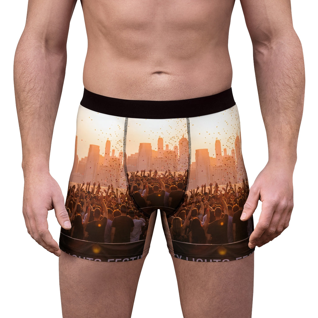Men's Boxer Briefs - City Lights Festival | Echovira Gallery