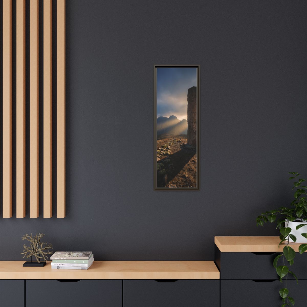 Framed Matte Canvas - Sun Peak