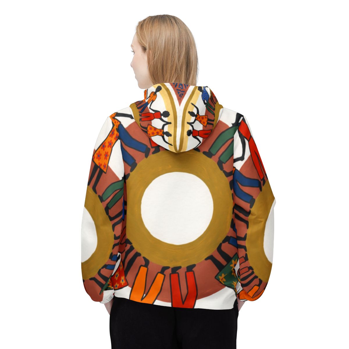 Unisex Windbreaker Jacket - Unity Mandala Art | Echovira...