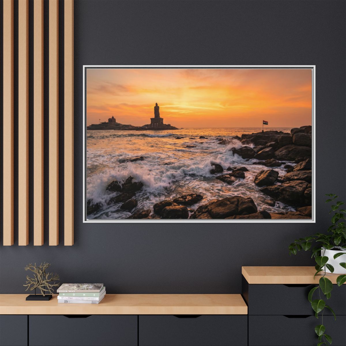 Framed Matte Canvas - Majestic Golden Coast