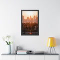 Framed Vertical Poster - City Lights (11×14, 12×16, 16×16......