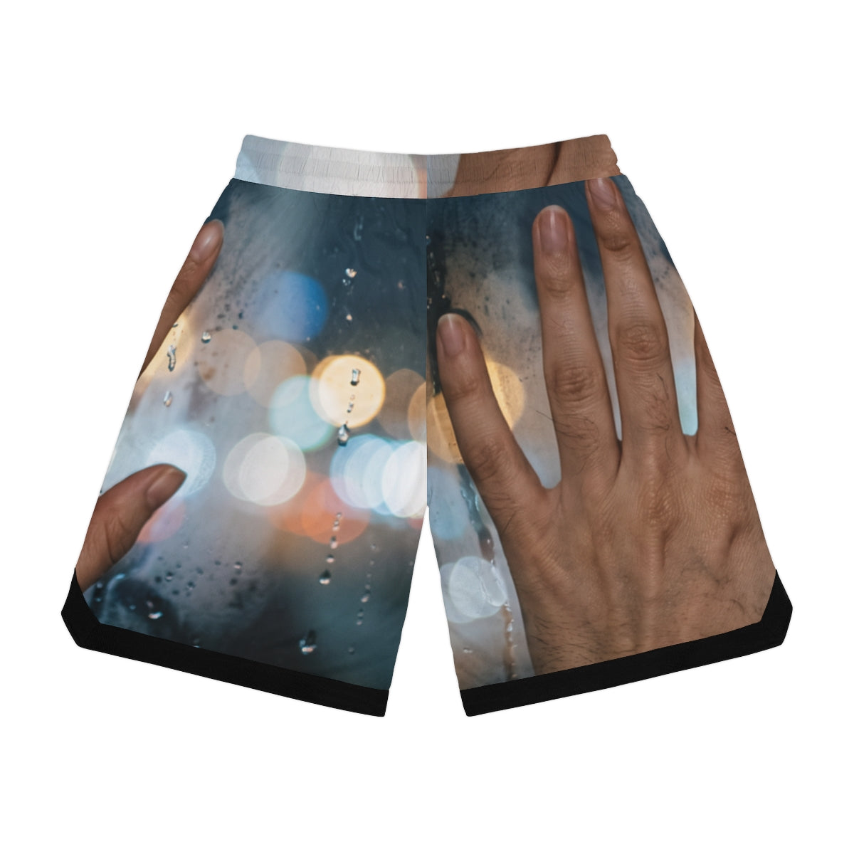 Men's Basketball Rib Shorts Rainy City Window