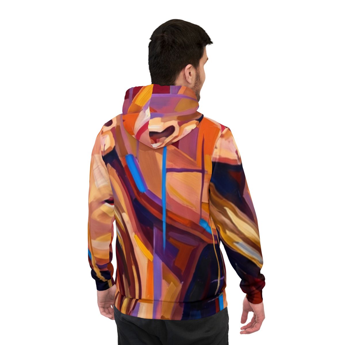 Men's Athletic Hoodie - Shattered Elegance | Echovira...