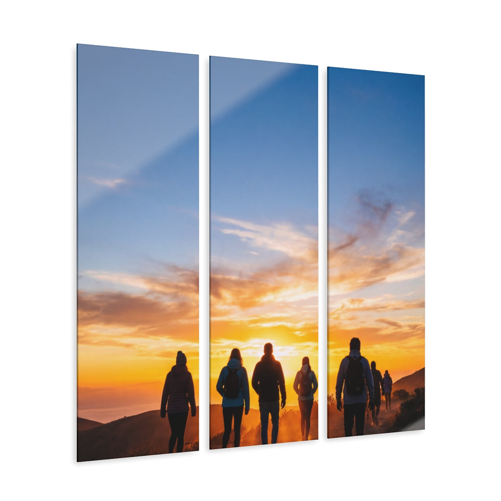 Triptych Acrylic Prints - Sunset Vistas — Portrait