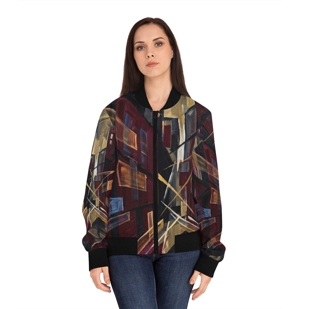 Women's Bomber Jacket - Urban Perspective | Echovira Gallery