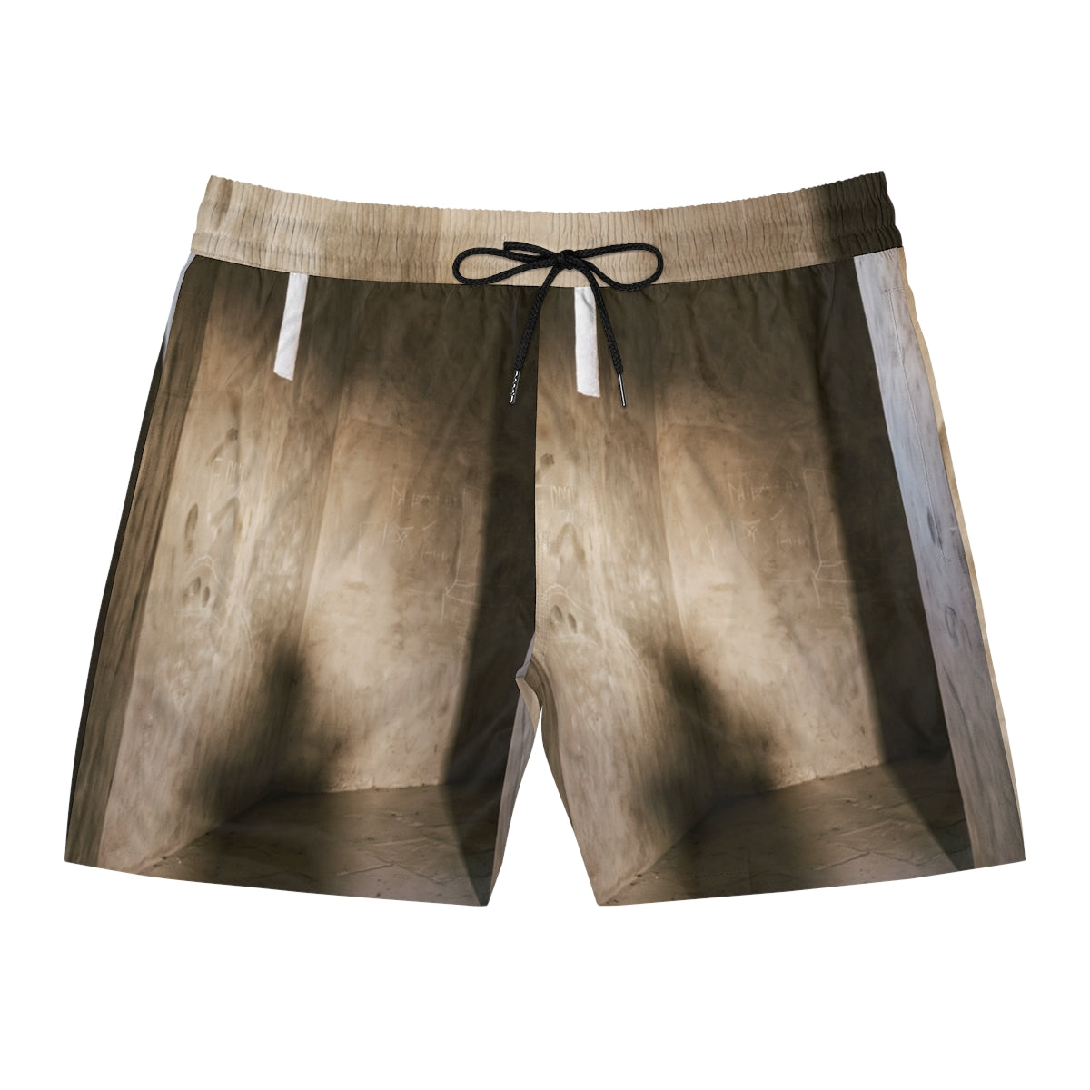 Men's Mid-Length Swim Shorts - Shadows of the Citadel moody...