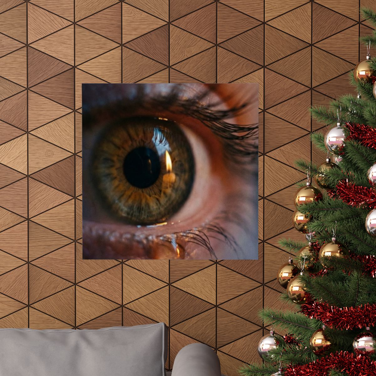 Matte Vertical Posters - Amber Iris Reflection Fine Art... |...