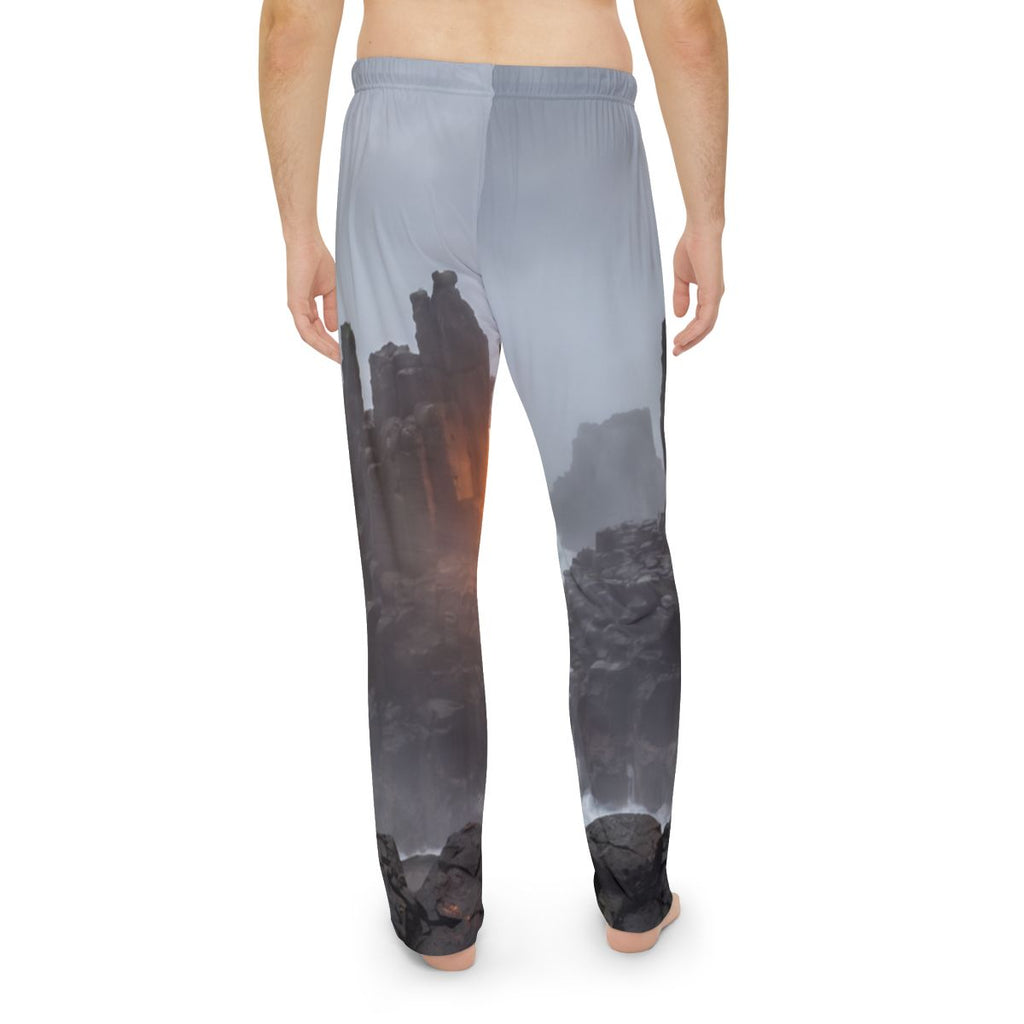 Men's Pajama Pants - Basalt Beacon Mist | Echovira Gallery
