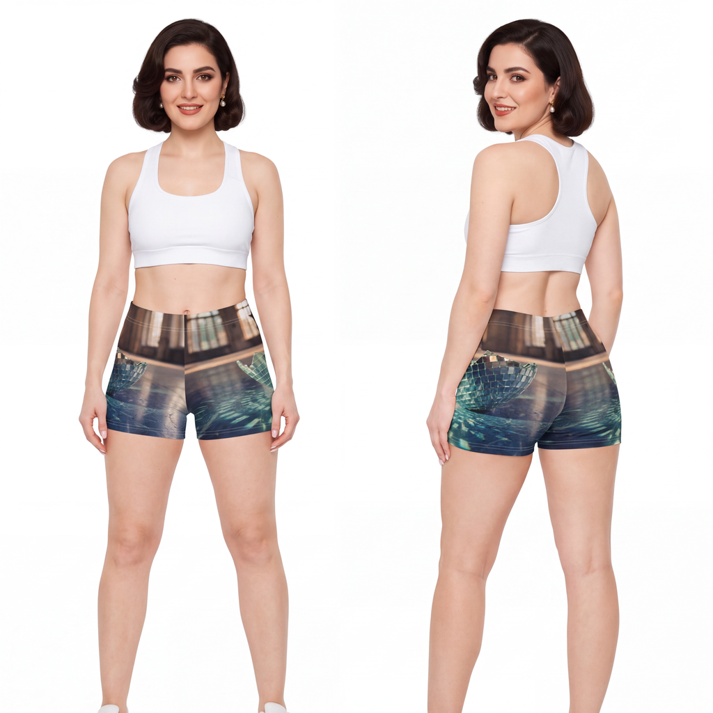 Women's Shorts - Shattered Disco Reflections | Echovira...