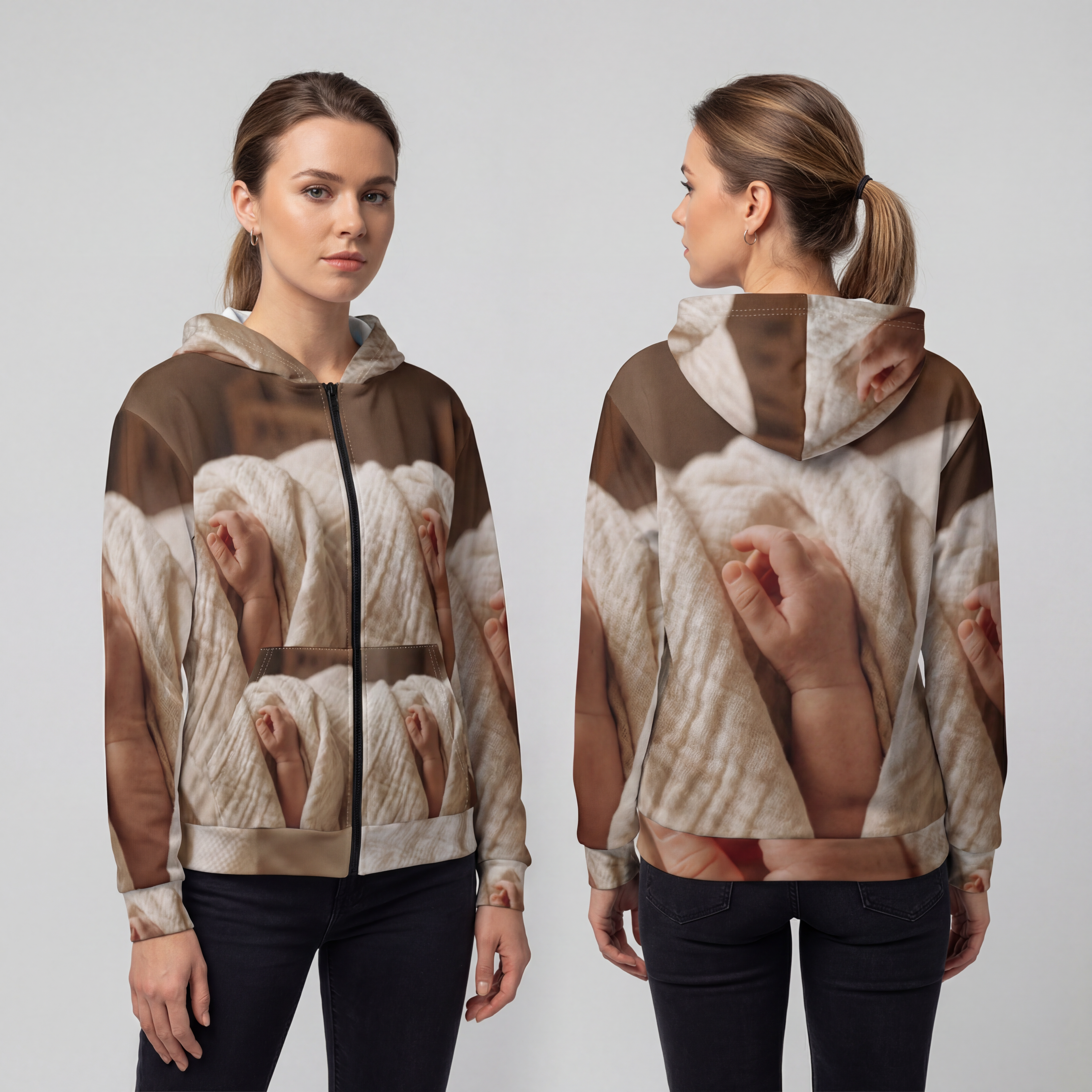 Unisex Zip Hoodie - Gentle Touch Layer