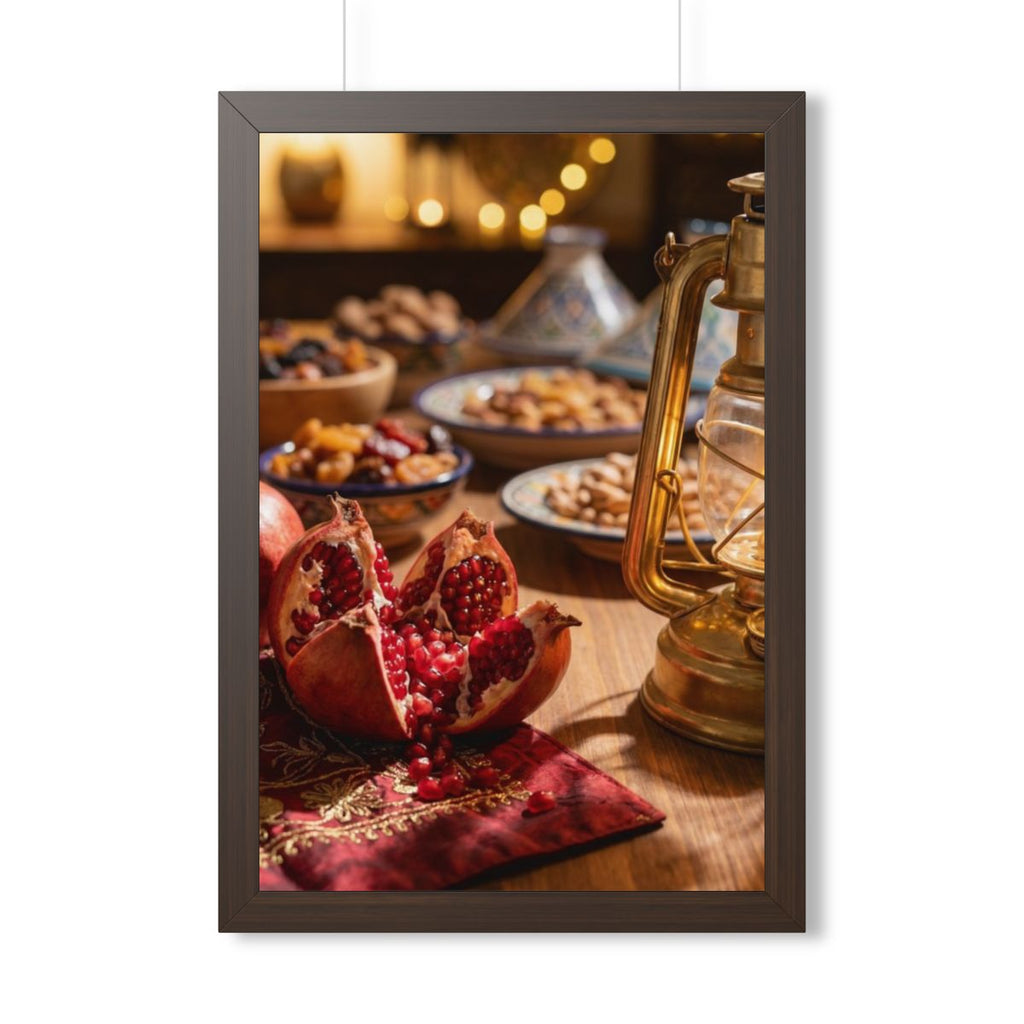 Framed Vertical Poster - Twilight Lantern Feast (11×14... |...