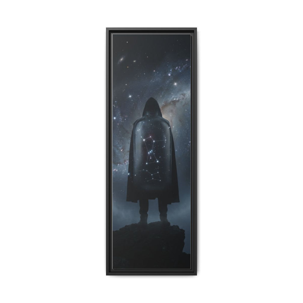 Framed Matte Canvas - Cosmic Sentinel — Black / 1.25" (8×10, 9×12, 11×14, 12×16, 10×20, 12×18, 16×20, 16×24, 18×24, 12×36, 20×24, 16×32, 20×30, 24×30, 24×32, 16×48, 24×36, 24×48, 30×40, 20×60, 32×48, 30×60 & 40×60)