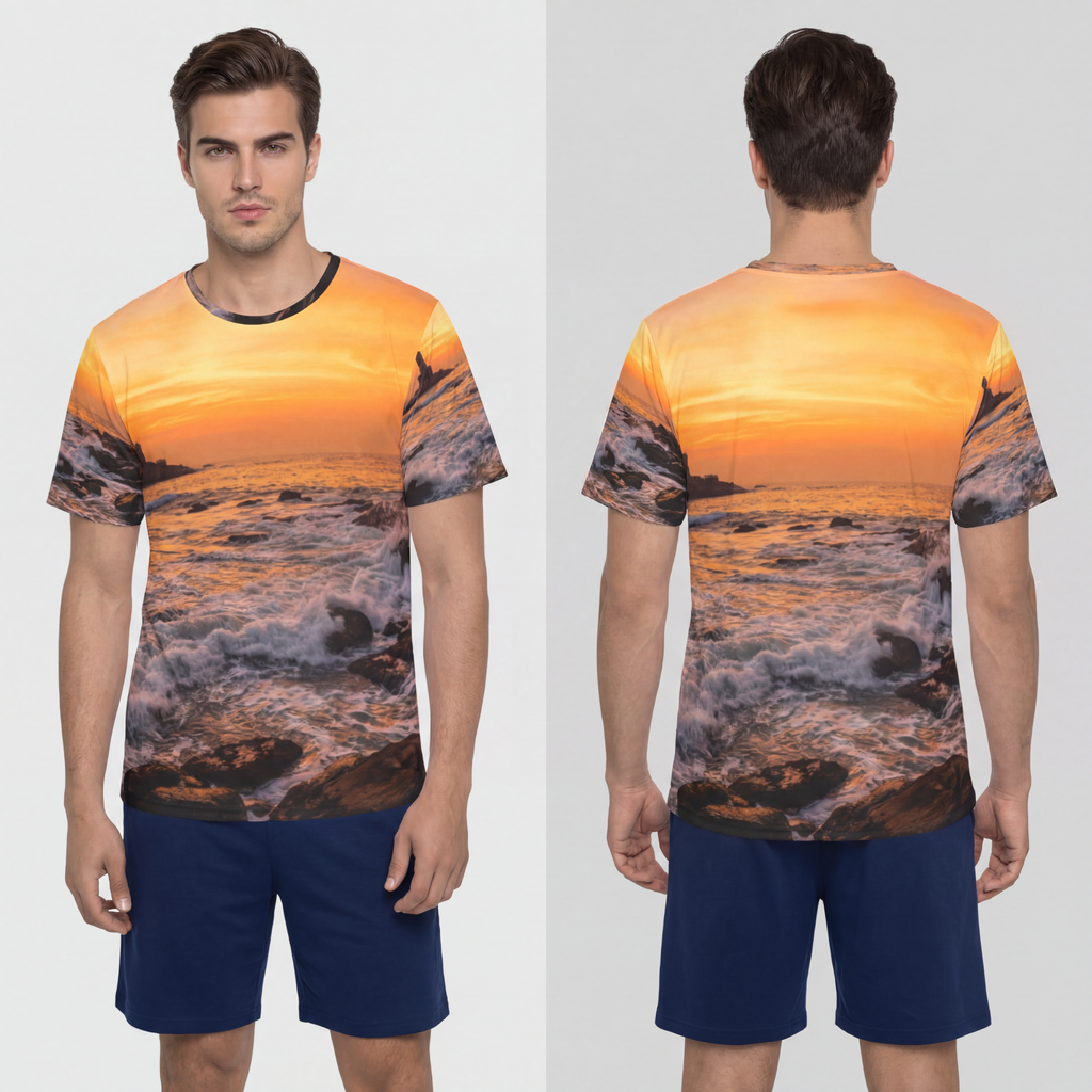 Men's Sports Jersey - Majestic Golden Dawn