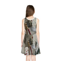 Girls' Sleeveless Sundress with Urban Pathway Art