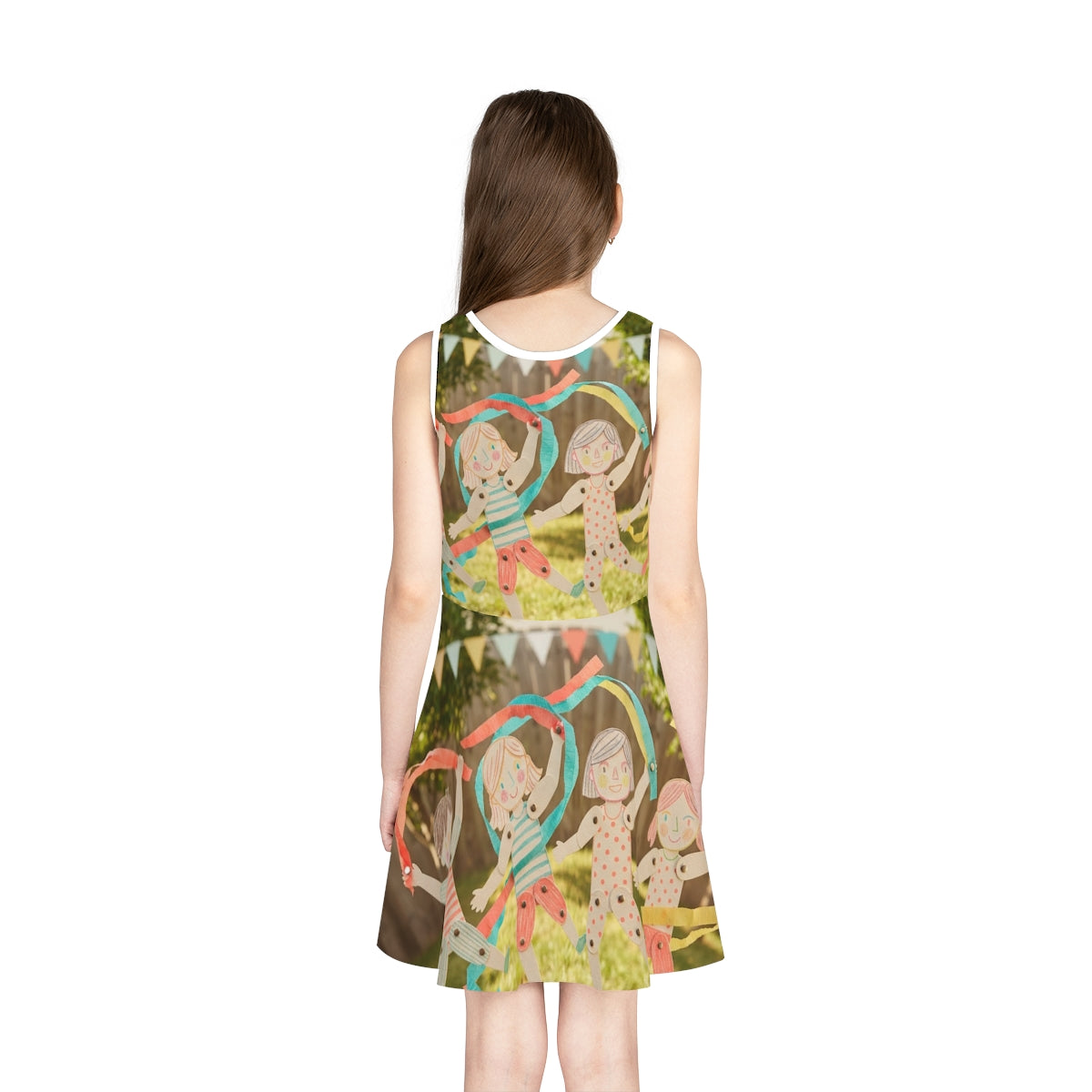 Girls' Sleeveless Sundress - Paper Garden Dancers... |...